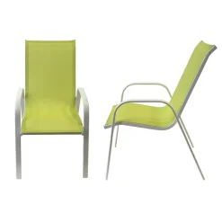 Happy Garden Stoel MARBELLA - Groen - Aluminium Clearance