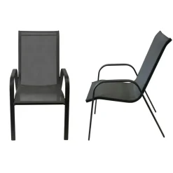 Happy Garden Stoel MARBELLA - Grijs - Aluminium Sale