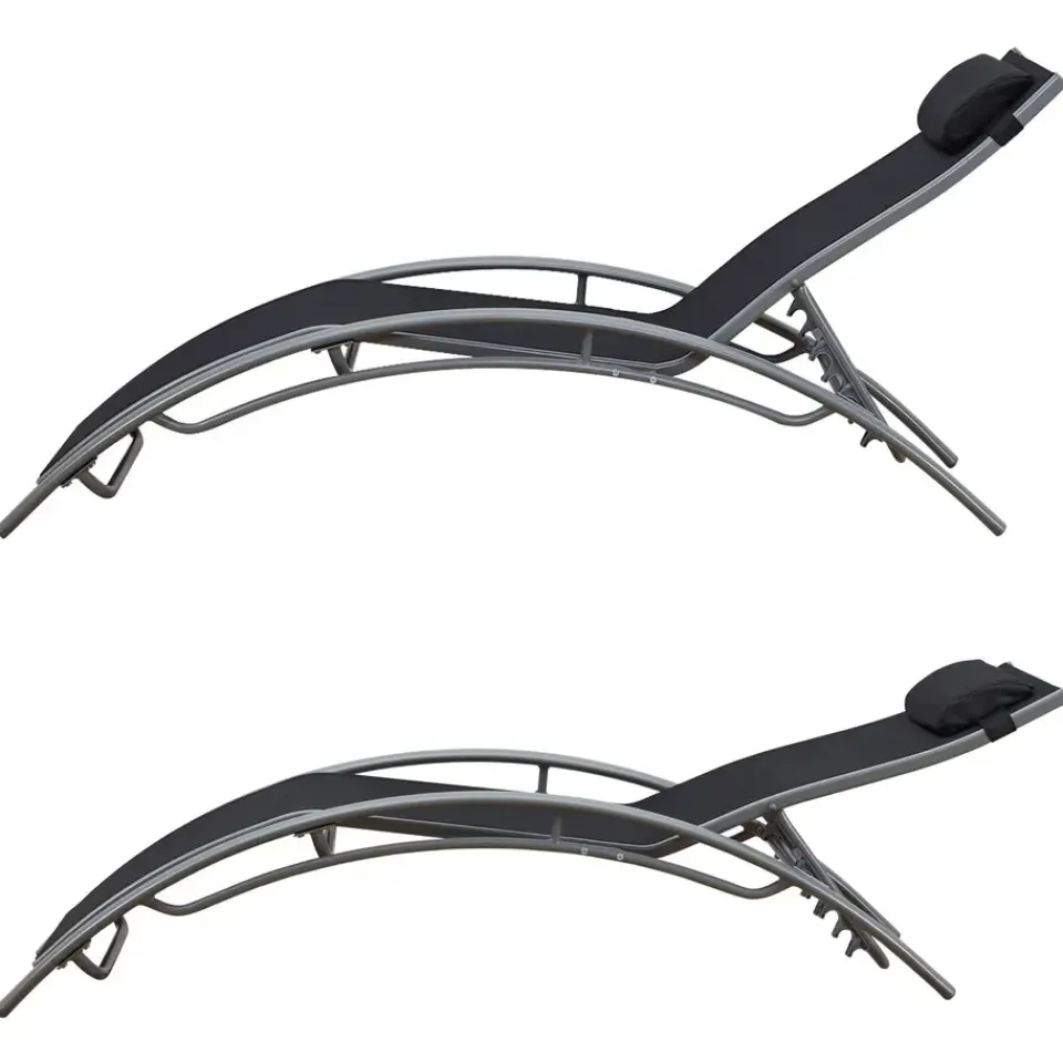 Happy Garden Transat GALAPAGOS - Zwart - Aluminium New