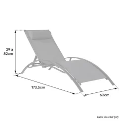 Happy Garden Transat GALAPAGOS - Zwart - Aluminium New