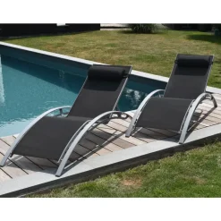 Happy Garden Transat GALAPAGOS - Zwart - Aluminium New