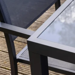 Happy Garden Tuinmeubilair BERGAMO - Grijs - Aluminium