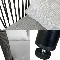 Happy Garden Tuinmeubilair OUVÉA - Grijs - Touw New