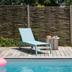 Happy Garden Zonnebaden BARBADOS - Blauw - Aluminium Discount