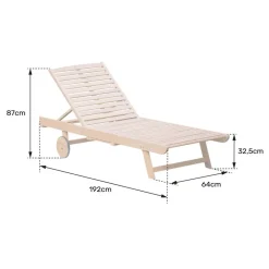 Happy Garden Zonnebaden KANAWA - Grijs - Acacia Sale