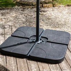 Happy Garden Zonnescherm QUIBERON - Zwart - Plastic Clearance