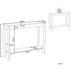 Beliani HARTFORD - Consoletafel - Wit - MDF Sale