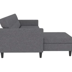 Dorel Home Hartford - 3-zits hoekslaapbank in grijs stof Discount