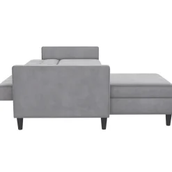 Dorel Home Hartford - 3-zits slaapbank in grijs fluweel Sale