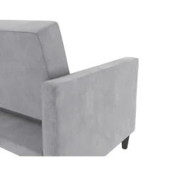 Dorel Home Hartford - 3-zits slaapbank in grijs fluweel Sale