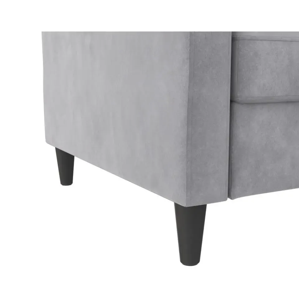 Dorel Home Hartford - 3-zits slaapbank in grijs fluweel Sale