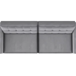 Dorel Home Hartford - 3-zits slaapbank in grijs fluweel Sale