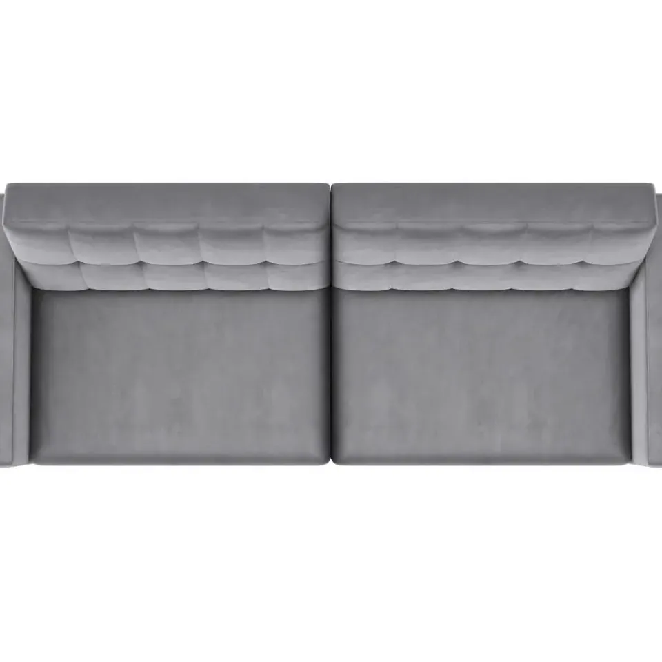 Dorel Home Hartford - 3-zits slaapbank in grijs fluweel Sale