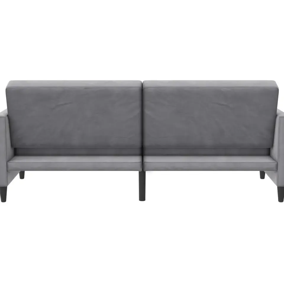 Dorel Home Hartford - 3-zits slaapbank in grijs fluweel Sale