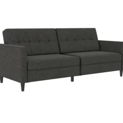 Dorel Home Hartford - 3-zits slaapbank in antraciet stof Clearance