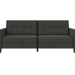 Dorel Home Hartford - 3-zits slaapbank in antraciet stof Clearance