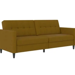 Dorel Home Hartford - 3-zits slaapbank in curry stof Hot