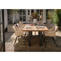 Hartman Le Soleil Element dining armstoel - Soft Taupe/Black - 2 st. Online