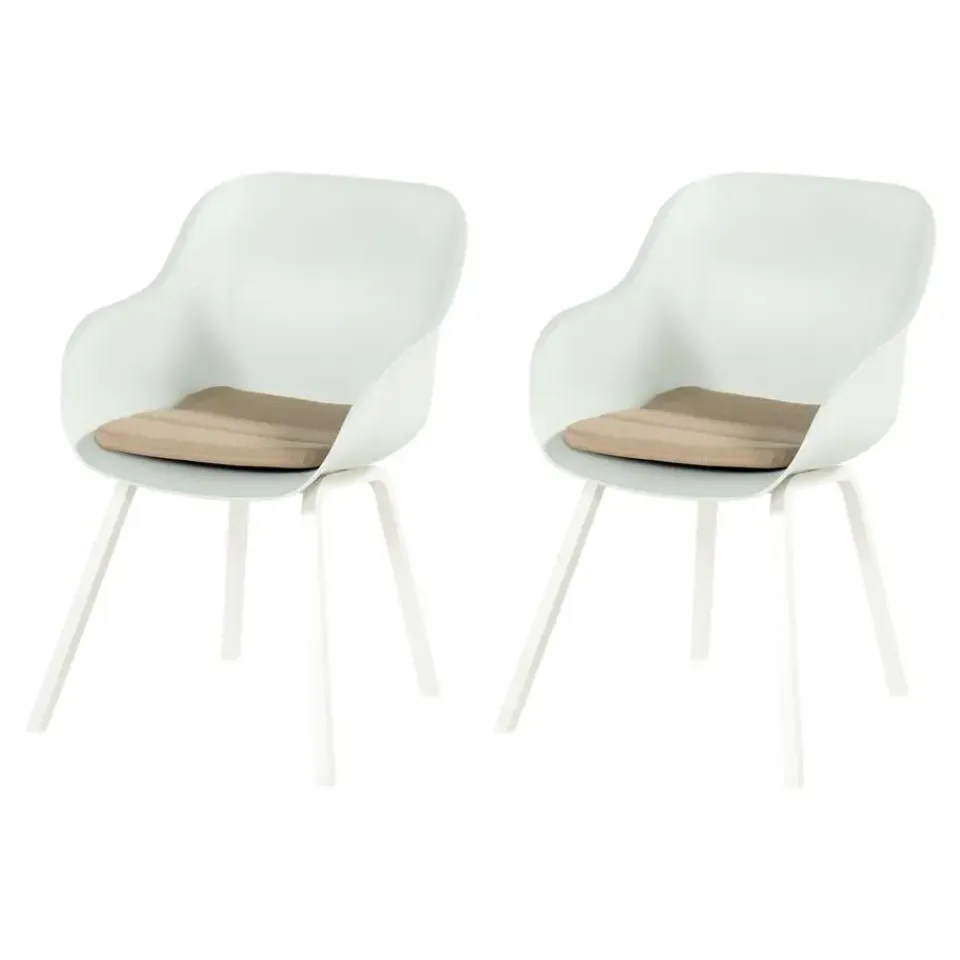 Hartman Le Soleil Element dining armstoel - Cotton white - 2 st.