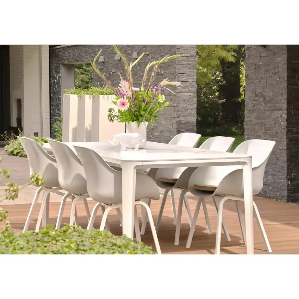 Hartman Le Soleil Element dining armstoel - Cotton white - 2 st.