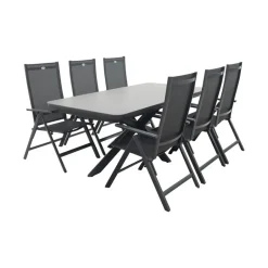 Hartman Napoli/Montreal verstelbare tuinset (7-delig) - 200-260x100 cm Hot