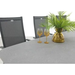 Hartman Napoli/Soreno deens ovale verstelbare tuinset 240x110 cm. - Licht grijs Outlet