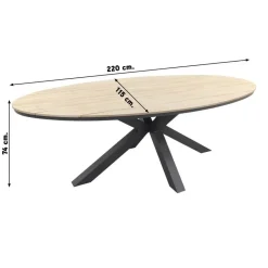 Garden Impressions Hartman Sophie Element - Xerix/GI Edison 220 tafel - ovale tuinset Sale