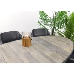 Hartman Sophie/Silva houtlook 240x115 cm. ovale tuinset - 7-delig Best