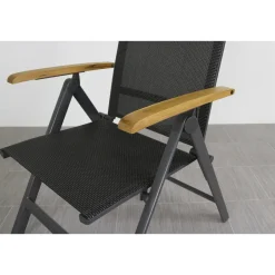 Hartman verstelbare tuinstoel Napoli - Teak armleuning Online