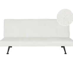 Beliani HASLE - Slaapbank 3-zits - Wit - Bouclé Sale