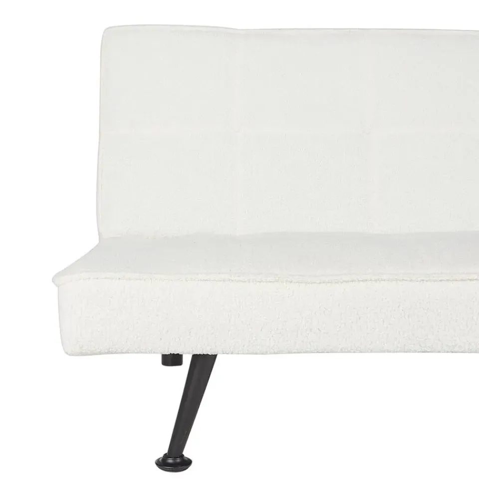 Beliani HASLE - Slaapbank 3-zits - Wit - Bouclé Sale