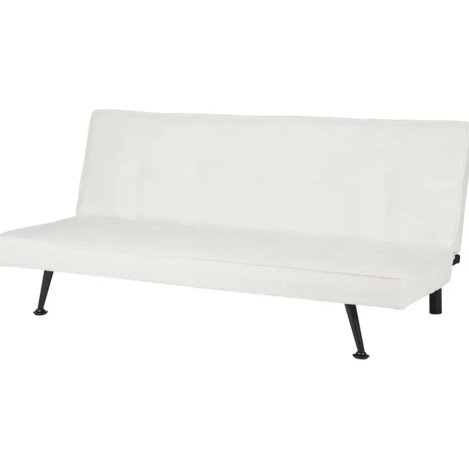 Beliani HASLE - Slaapbank 3-zits - Wit - Bouclé Sale