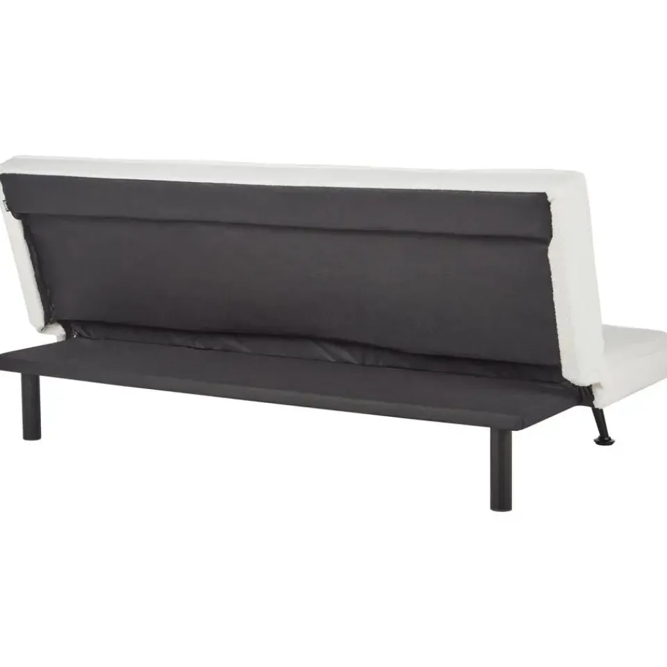 Beliani HASLE - Slaapbank 3-zits - Wit - Bouclé Sale