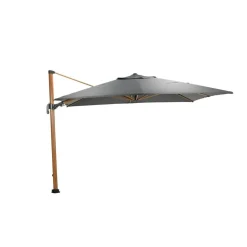 Garden Impressions Hawaii Big Pole II parasol - 350x350 cm - l. teaklook -royal antraciet