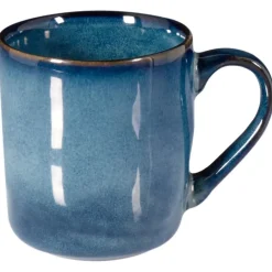 Leen Bakker HAWTHORN - Serviesset van 16 - Blauw - Steengoed Sale