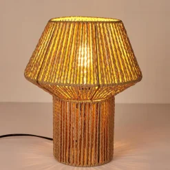 The Home Deco Factory HD Factory Tafellamp Nature - 27x33cm -Boho/ibiza stijl - natuurlijk Sale