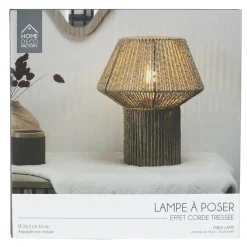 The Home Deco Factory HD Factory Tafellamp Nature - 27x33cm -Boho/ibiza stijl - natuurlijk Sale