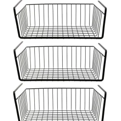Leen Bakker HDF Hangmand voor kast - metaal - 40 x 26 x 14 cm - zwart New