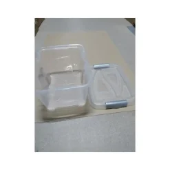 Hega Hogar opbergbox - transparant/blauw- 17 liter - 40 cm Clearance