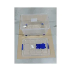 Hega Hogar Opbergbox met deksel/wieltjes - 55L - kunststof Online