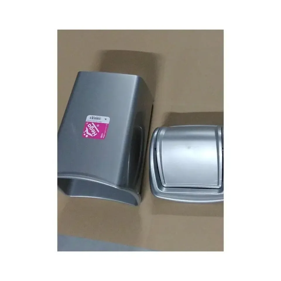 Hega Hogar Prullenbak - grijs - met klapdeksel - 9 l New