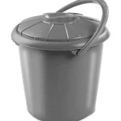 Hega Hogar Hega Hoger Vuilnisbak - grijs - afvalbak met deksel - 14 l Hot