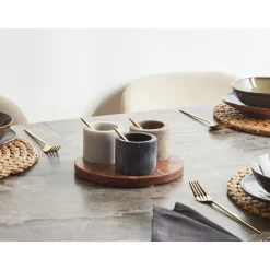 Beliani HERAKLION - Dienblad - Meerkleurig - Hout Outlet