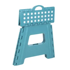 HI Huishoudtrap - blauw - 38x32x31 cm - opvouwbaar - keukentrap Best