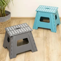 HI Huishoudtrap - grijs - 38x32x31 cm - opvouwbaar - keukentrap Online