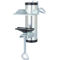 HI Parasolhouder voor op het balkon - zilver - metaal New