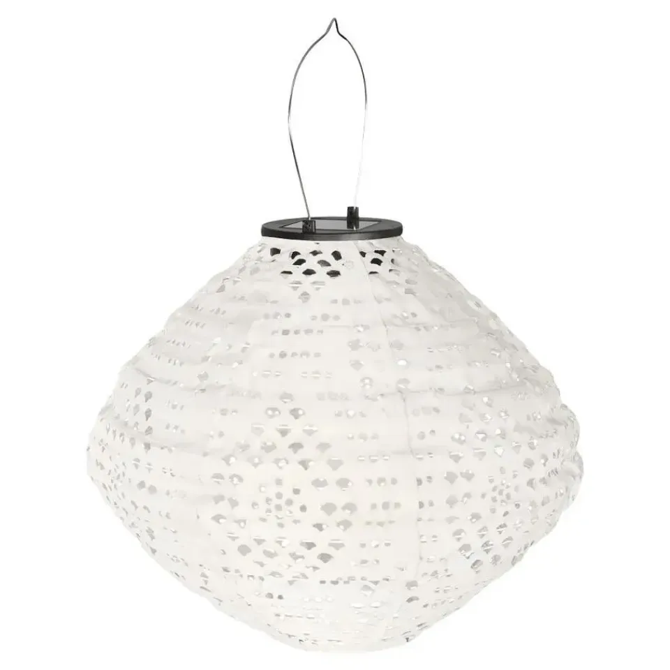 Merkloos Hioshop Asa lantaarn oplaadbaar wit Discount