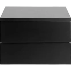 Hioshop Elmsworth nachtkastje 2 lades zwart Sale