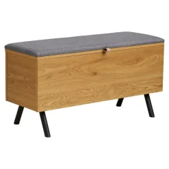 Merkloos Hioshop Elna bank met opbergruimte eikendecor Online