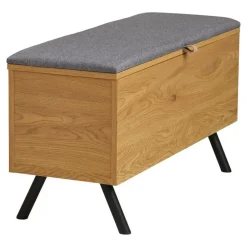 Merkloos Hioshop Elna bank met opbergruimte eikendecor Online
